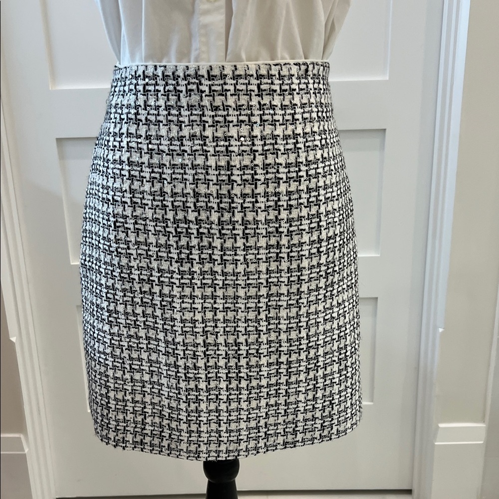 LOFT Tweed Pencil Skirt with sparkly sequins